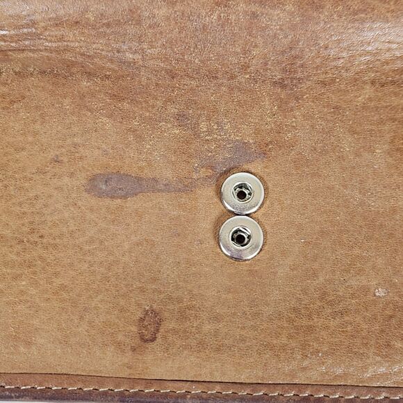 Vintage Fossil Genuine Leather Trifold Wallet Patchwork‎ Womens, 7"Lx 4.25"H - Picture 8 of 14